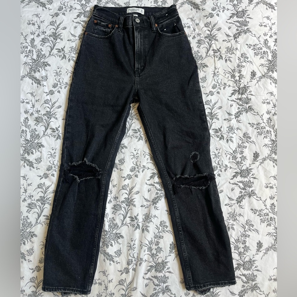 Abercrombie and Fitch Ankle Straight Ultra High Rise